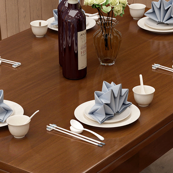 Minimalist Solid Wood Dining Sets with Rubberwood Wood Dining Table and Chairs