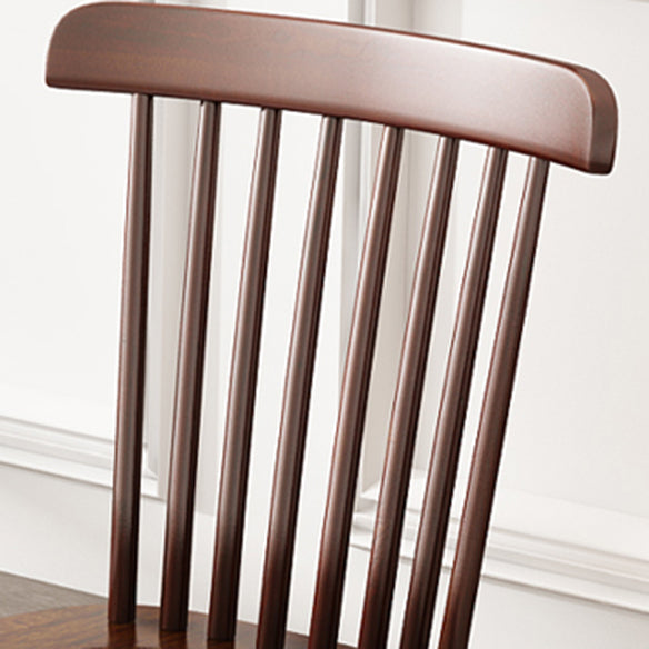 Minimalist Solid Wood Dining Set with Rubberwood Wood Dining Table and Chairs