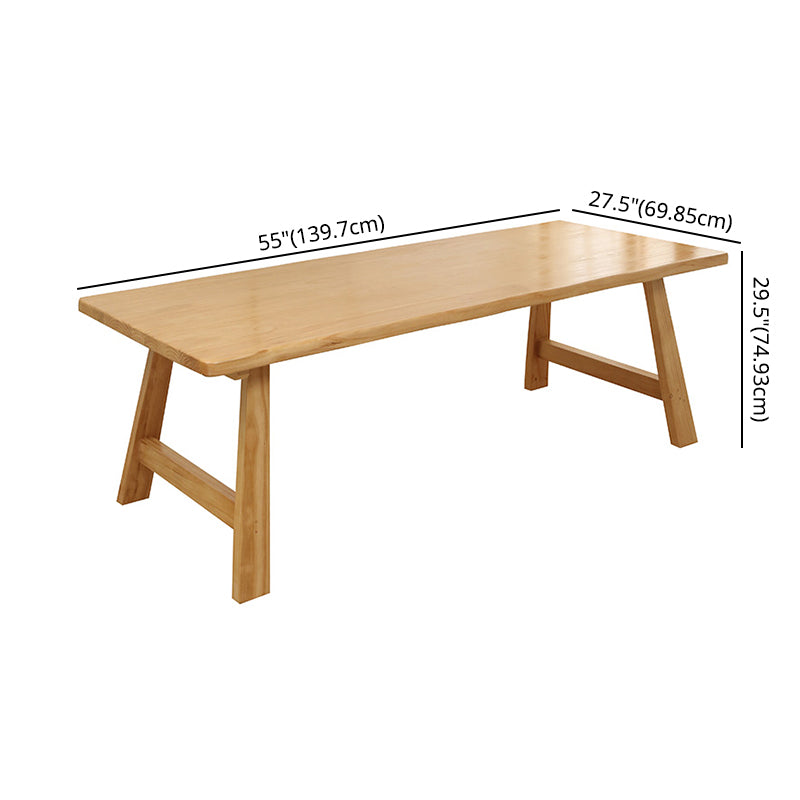 Juego de mesa de madera minimalista de 5/7 con comedor de mesa rectángulo para restaurante