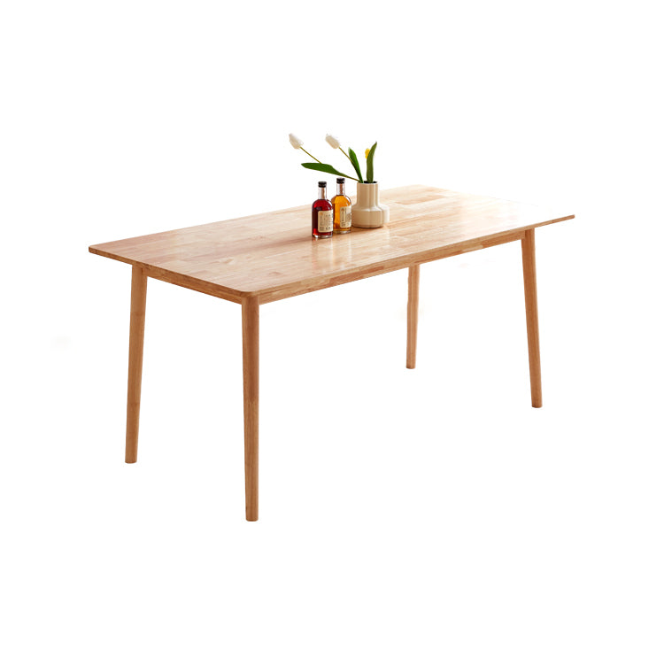 Juego de mesa de madera de 5/7 con mesa rectángulo juego de comedor moderno con sillas Winsor para restaurante