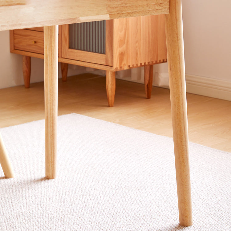 Juego de mesa de madera de 5/7 con mesa rectángulo juego de comedor moderno con sillas Winsor para restaurante