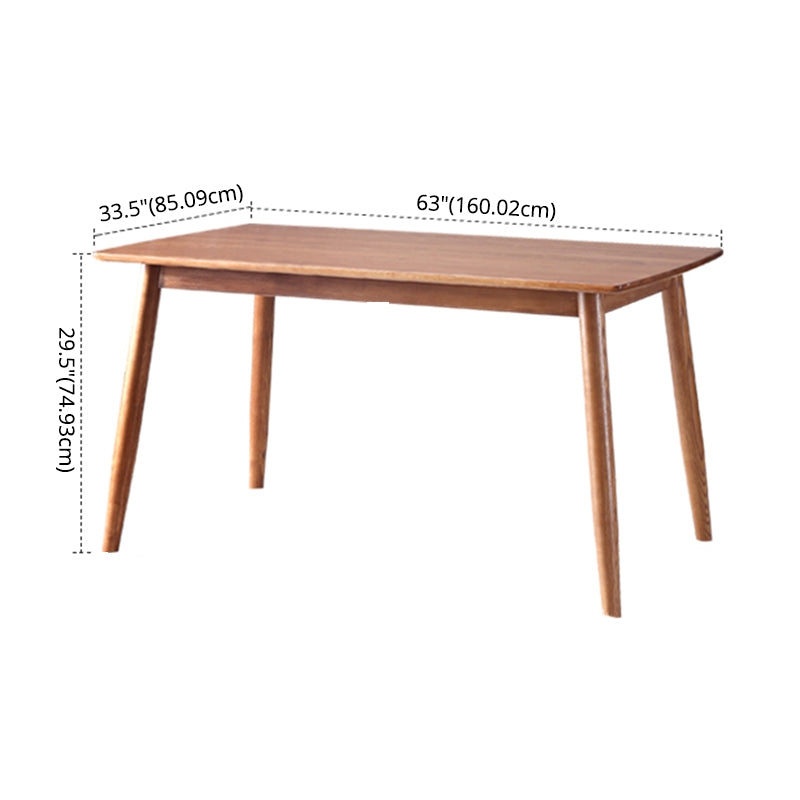 Ensemble de table en bois moderne pour 4/6 avec table de restauration de table rectangle pour restaurant