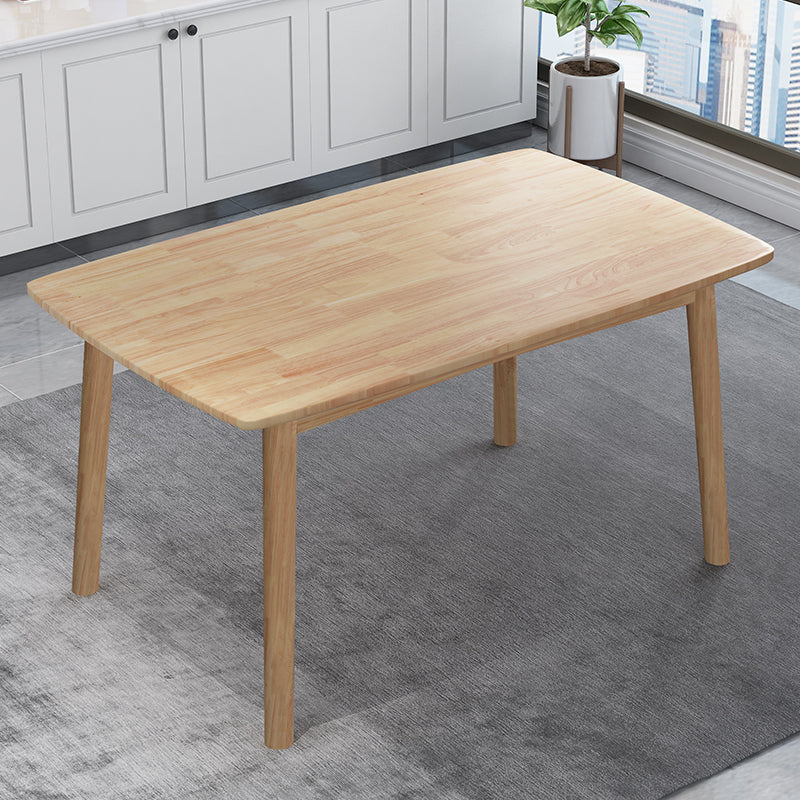 Moderne houten tafel set van 5/7 met rechthoektafel dinerset met winsorstoelen