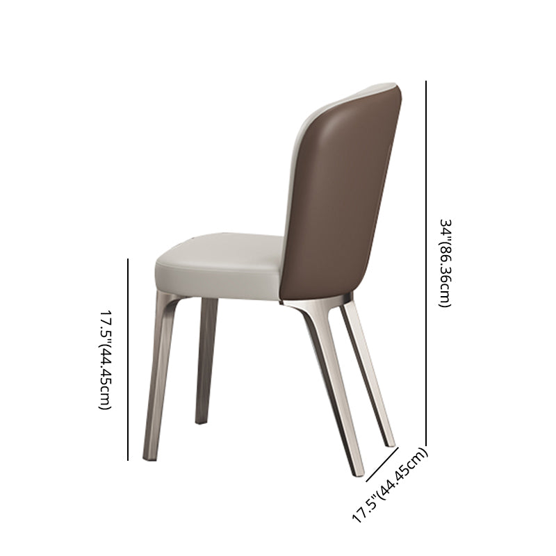 Mesa de comedor de piedra sinterizada de estilo contemporáneo con mesa fija blanca y base de caballete para uso en el hogar