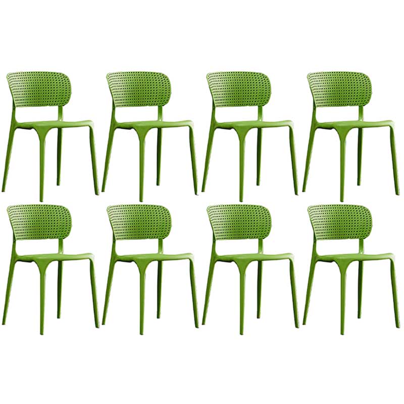 Silla lateral de plástico de comedor de estilo glamor
