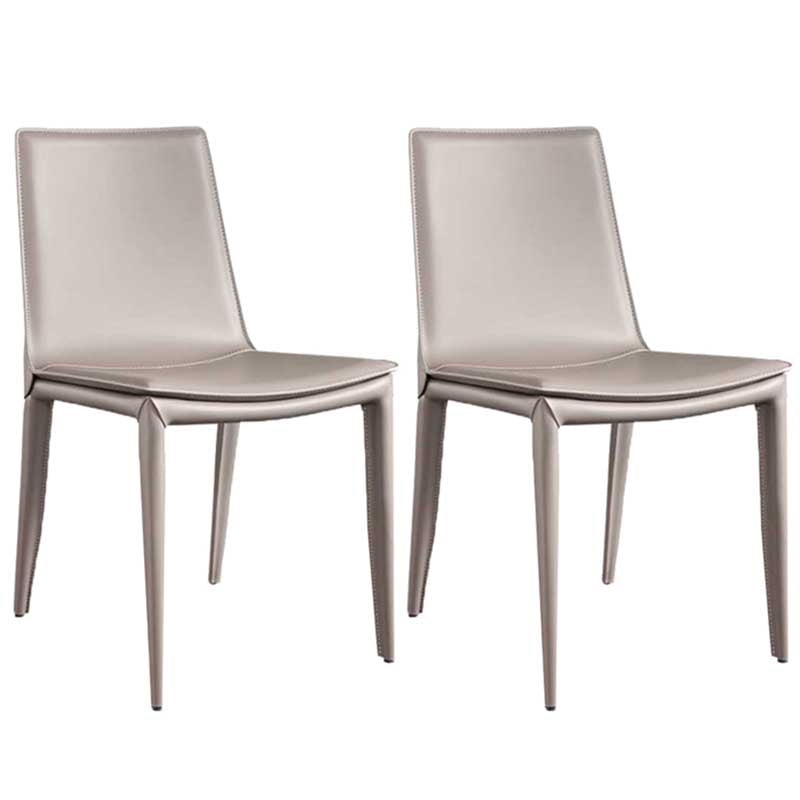 Cuisine contemporaine PU cuir dinant la chaise latérale Parson dinant la chaise latérale