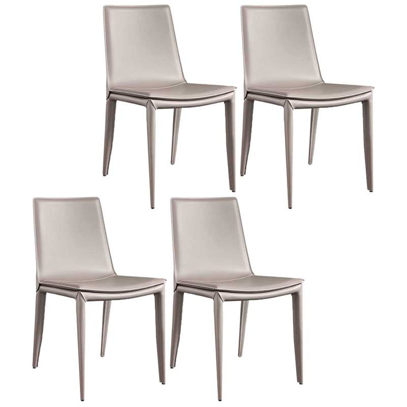 Contemporary Kitchen PU Leather Dining Side Chair Parson Dining Side Chair