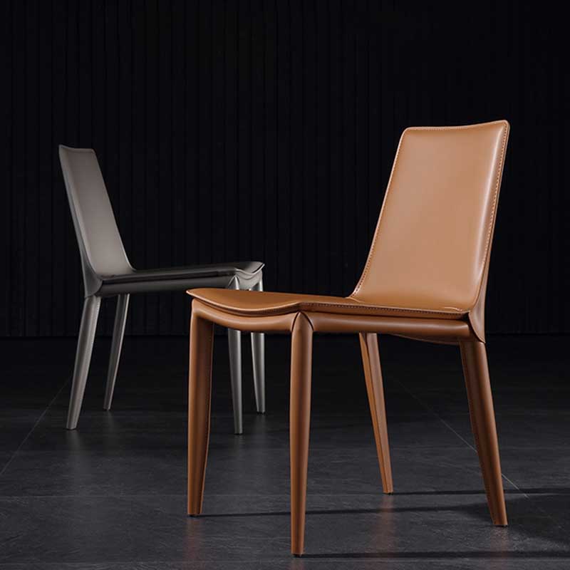 Contemporary Kitchen PU Leather Dining Side Chair Parson Dining Side Chair