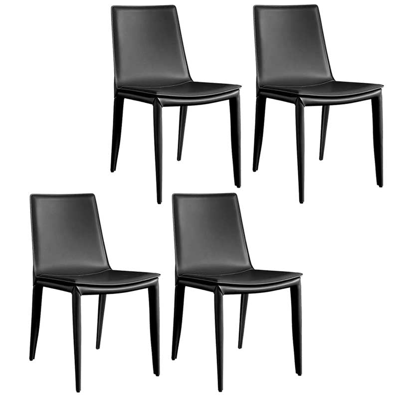 Contemporary Kitchen PU Leather Dining Side Chair Parson Dining Side Chair