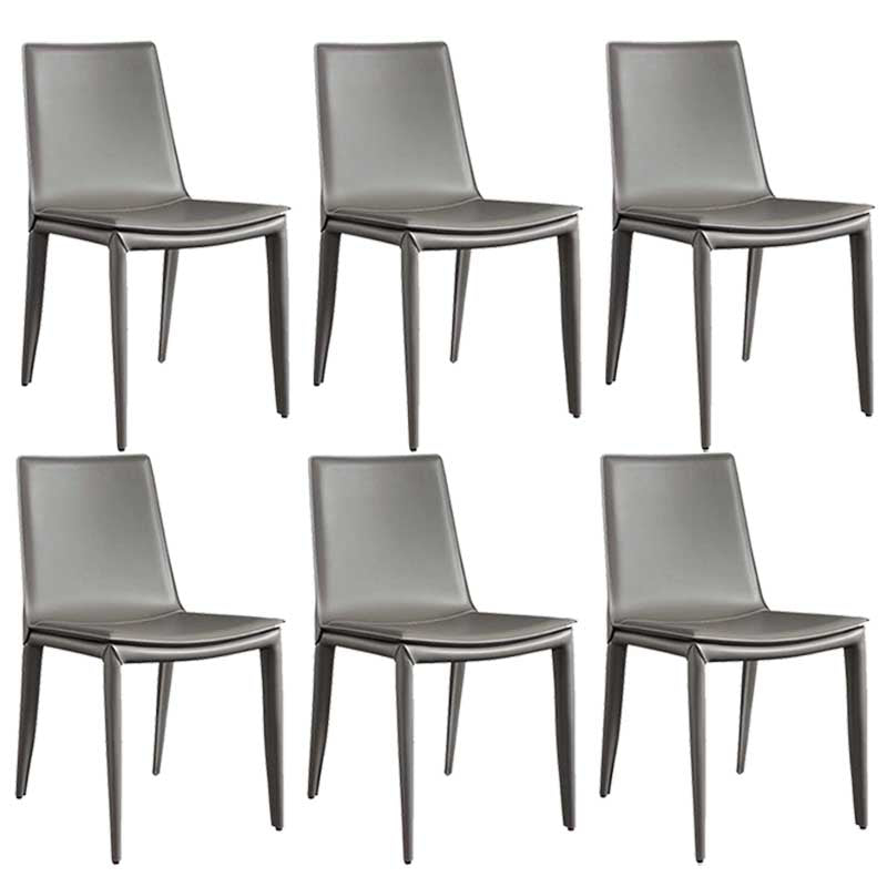 Contemporary Kitchen PU Leather Dining Side Chair Parson Dining Side Chair