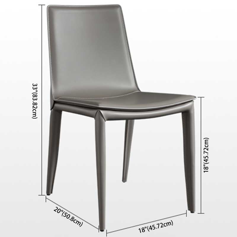 Contemporary Kitchen PU Leather Dining Side Chair Parson Dining Side Chair