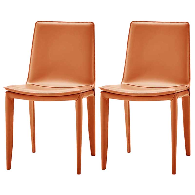 Cuisine contemporaine PU cuir dinant la chaise latérale Parson dinant la chaise latérale