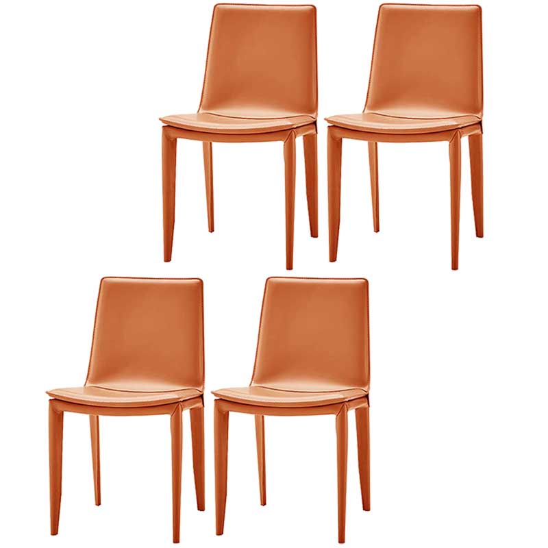 Contemporary Kitchen PU Leather Dining Side Chair Parson Dining Side Chair
