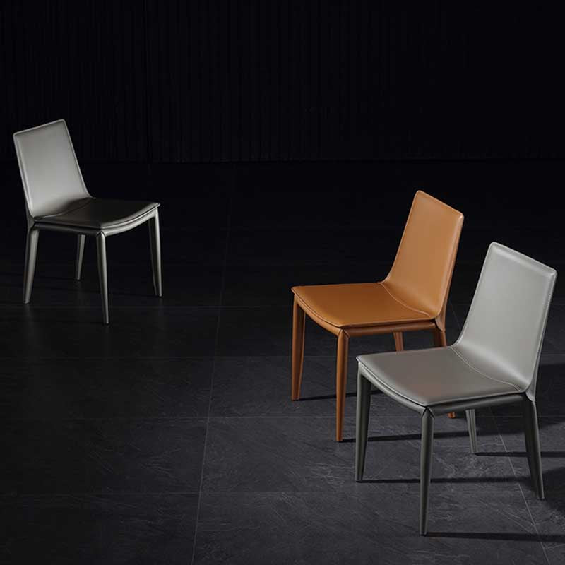 Contemporary Kitchen PU Leather Dining Side Chair Parson Dining Side Chair