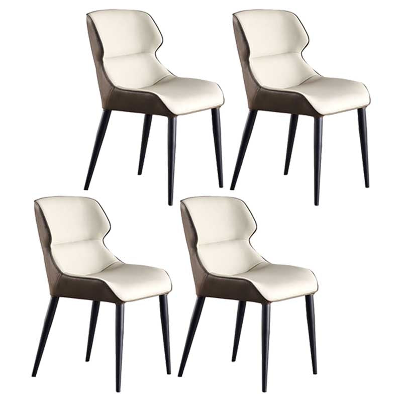 Chaise de style rembourré de style moderne chaise Parsons wingback empilable pour la maison