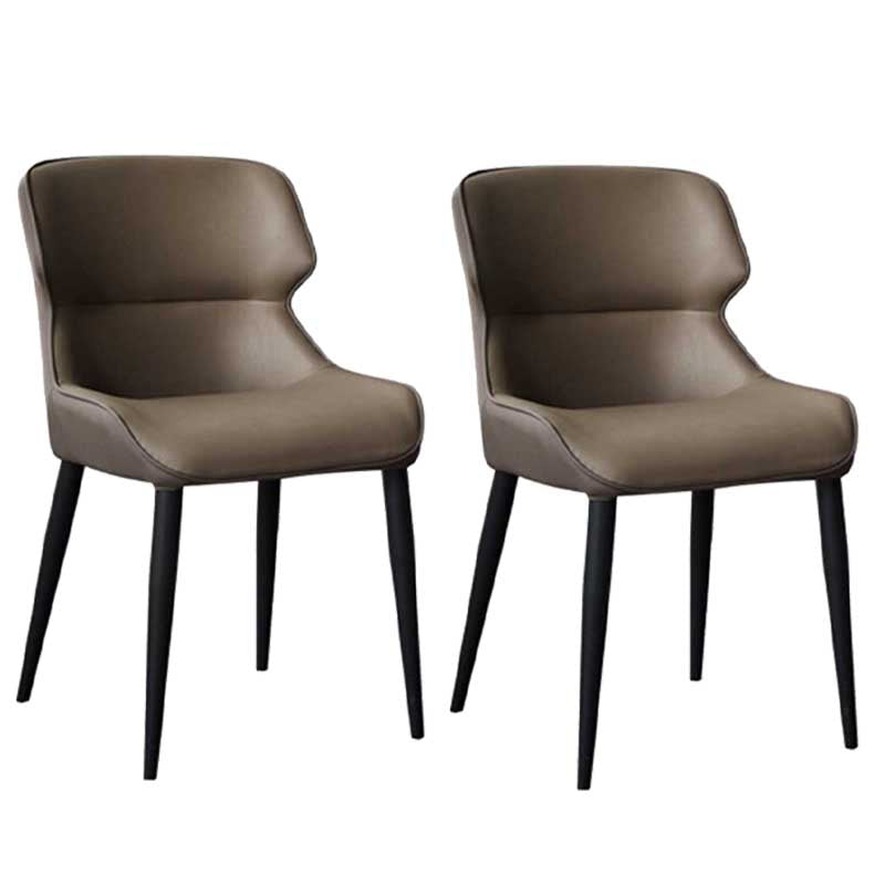 Chaise de style rembourré de style moderne chaise Parsons wingback empilable pour la maison