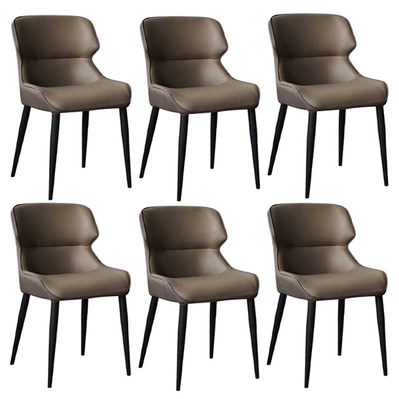 Chaise de style rembourré de style moderne chaise Parsons wingback empilable pour la maison