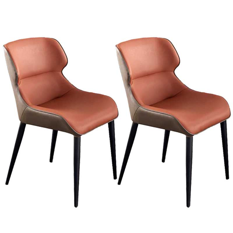 Chaise de style rembourré de style moderne chaise Parsons wingback empilable pour la maison