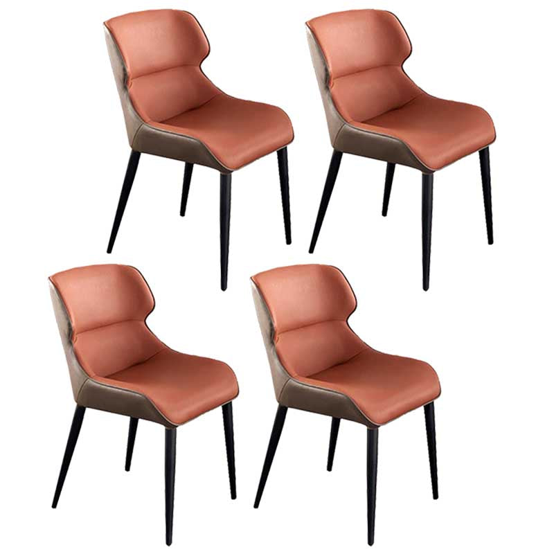 Chaise de style rembourré de style moderne chaise Parsons wingback empilable pour la maison