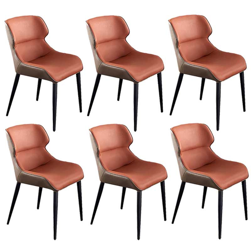 Chaise de style rembourré de style moderne chaise Parsons wingback empilable pour la maison