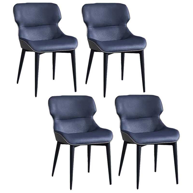 Chaise de style rembourré de style moderne chaise Parsons wingback empilable pour la maison