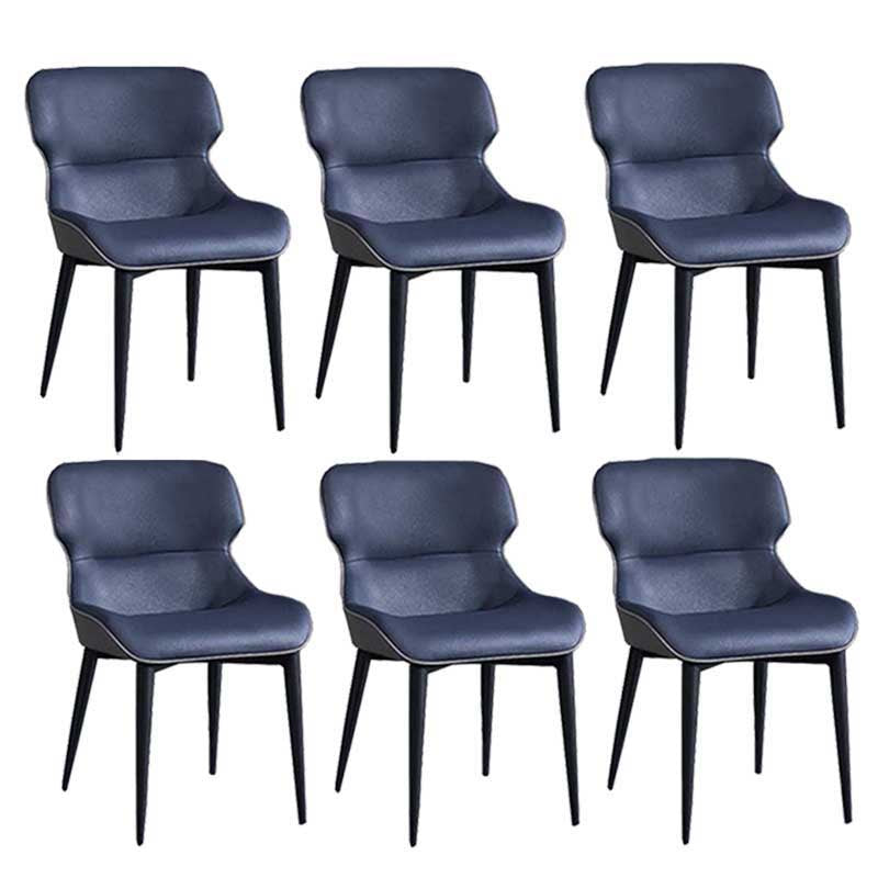 Chaise de style rembourré de style moderne chaise Parsons wingback empilable pour la maison