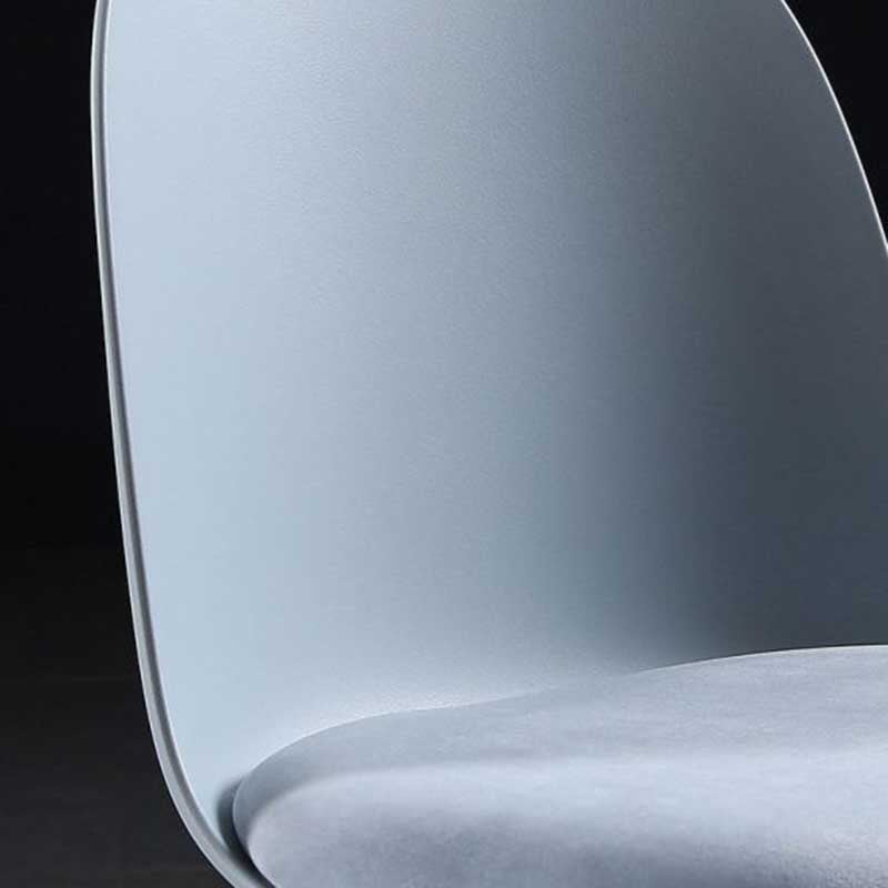 16'' Wide Dining Side Chairs Modern Plastic Indoor-Outdoor Solid Back Chair
