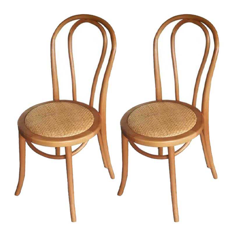 Birch Wood Contemporary Dining Room Chairs Windsor Back Side Chair Set