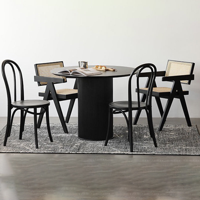 Birch Wood Contemporary Dining Room Chairs Windsor Back Side Chair Set