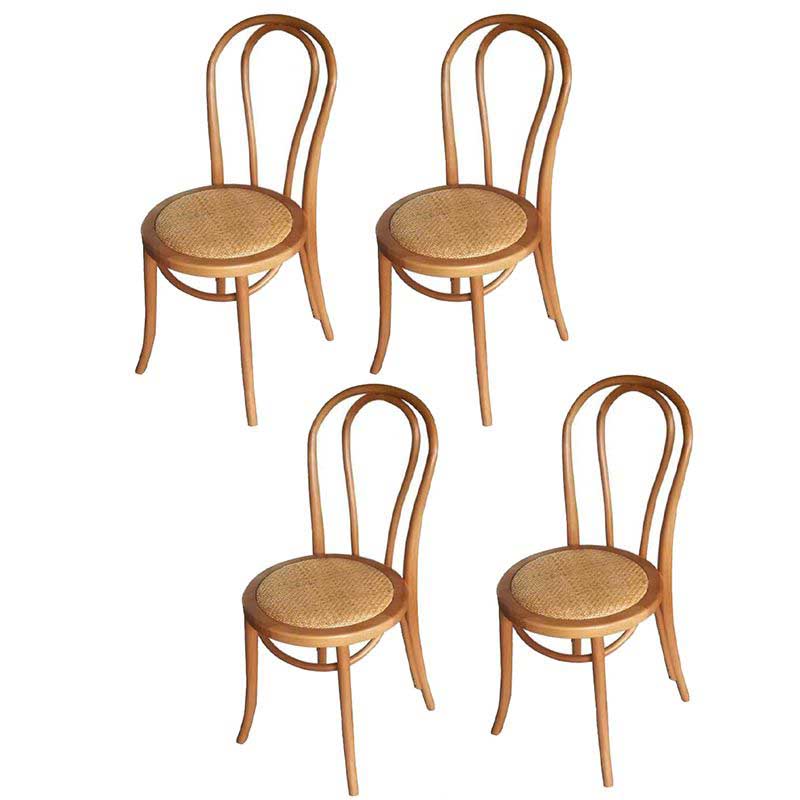 Birch Wood Contemporary Dining Room Chairs Windsor Back Side Chair Set