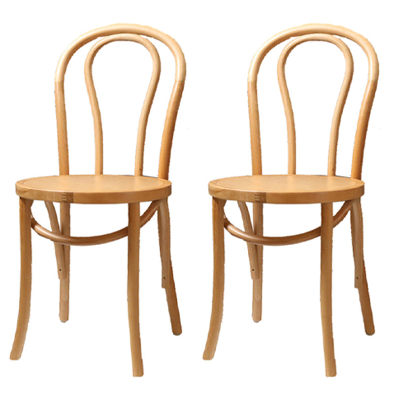Birch Wood Contemporary Dining Room Chairs Windsor Back Side Chair Set