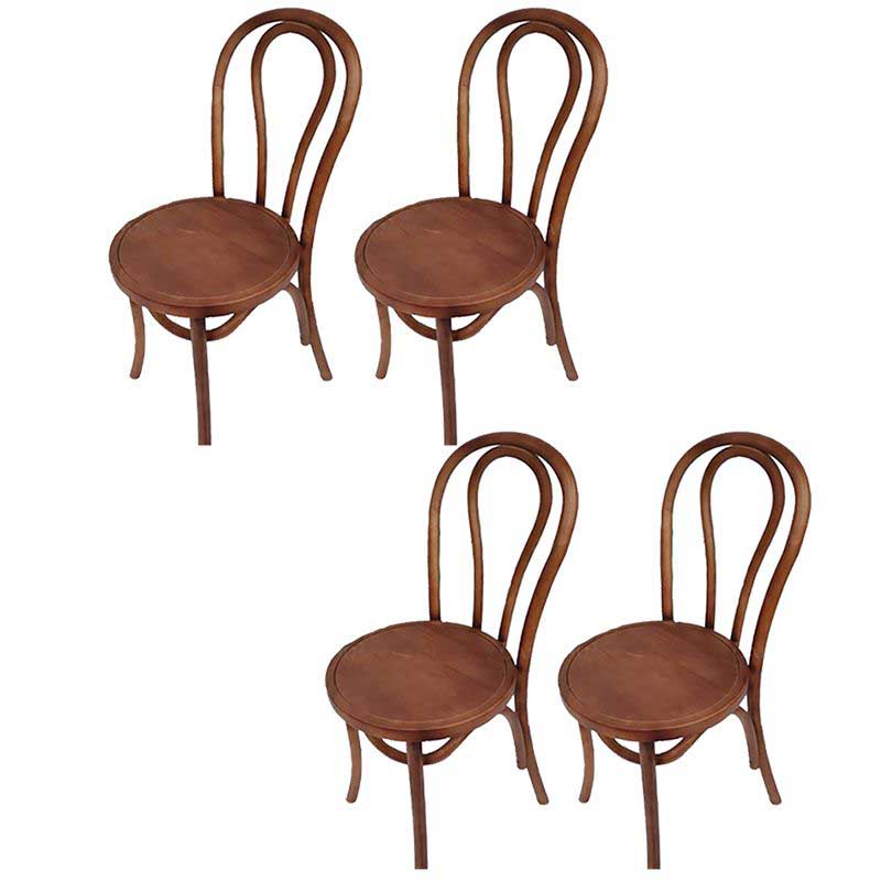 Birch Wood Contemporary Dining Room Chairs Windsor Back Side Chair Set
