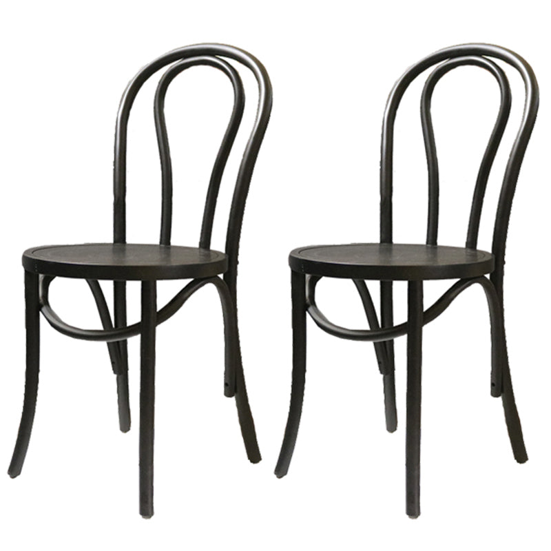 Birch Wood Contemporary Dining Room Chairs Windsor Back Side Chair Set