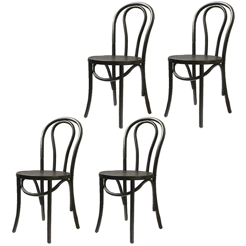 Birch Wood Contemporary Dining Room Chairs Windsor Back Side Chair Set