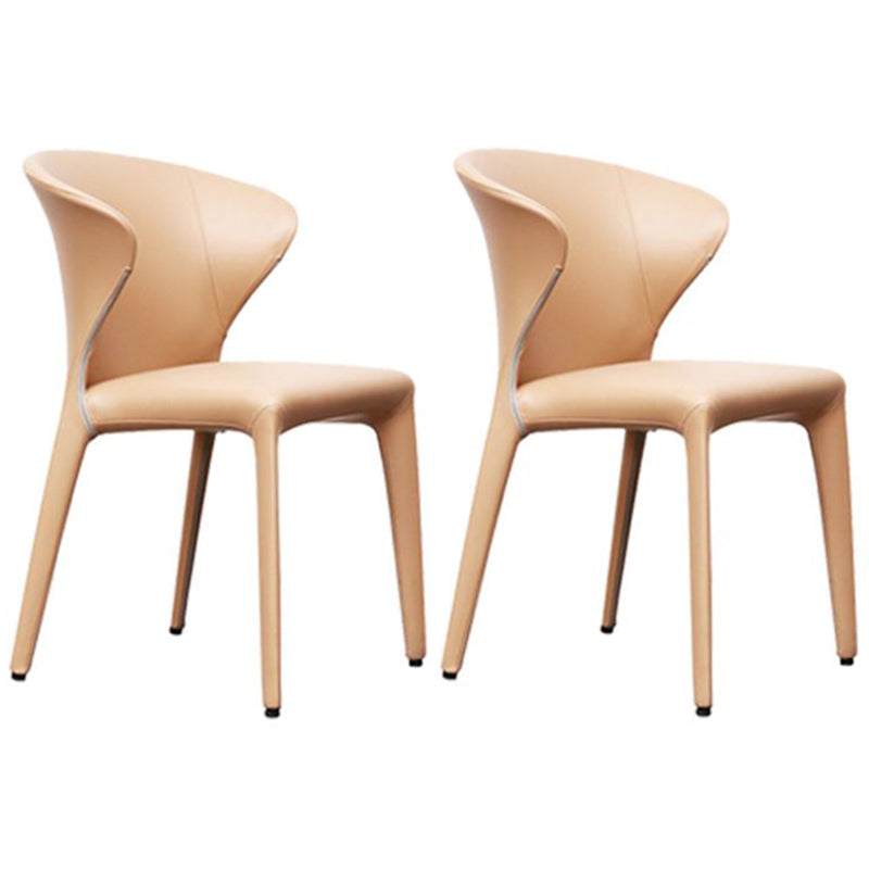 Chaise de salle à manger contemporaine, chaise d'appoint à oreilles avec 4 pieds en métal pour un usage domestique