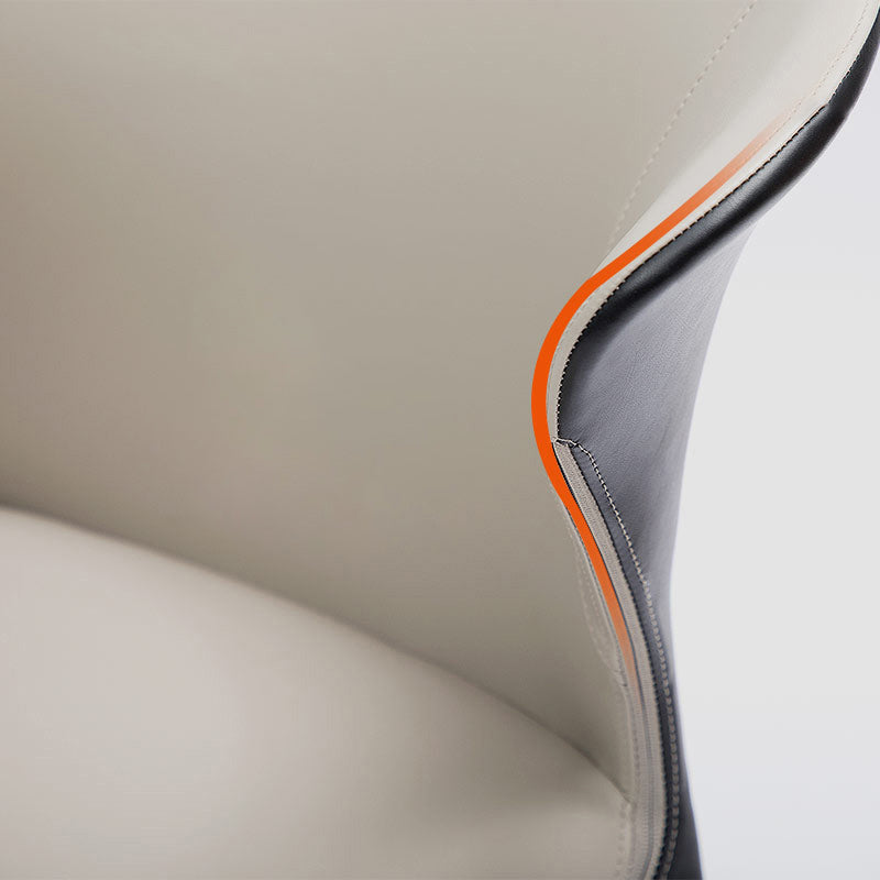 Chaise de salle à manger contemporaine, chaise d'appoint à oreilles avec 4 pieds en métal pour un usage domestique