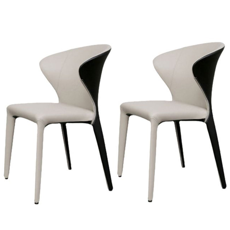 Chaise de salle à manger contemporaine, chaise d'appoint à oreilles avec 4 pieds en métal pour un usage domestique