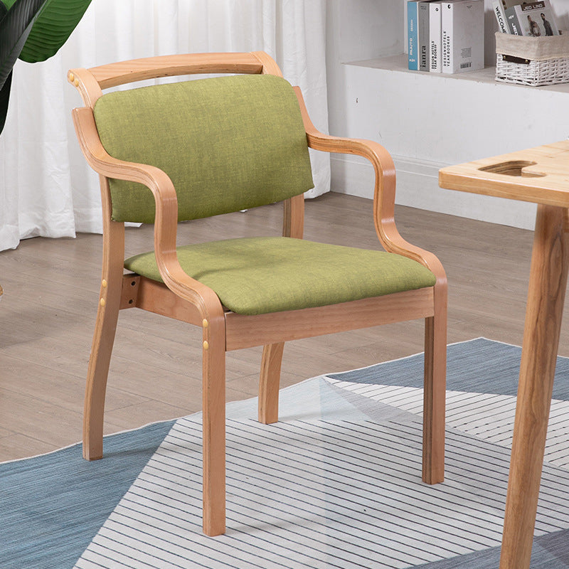 Ensembles de chaises latérales de salle à manger à dossier ouvert de chaise intérieure-extérieure en bois de style moderne