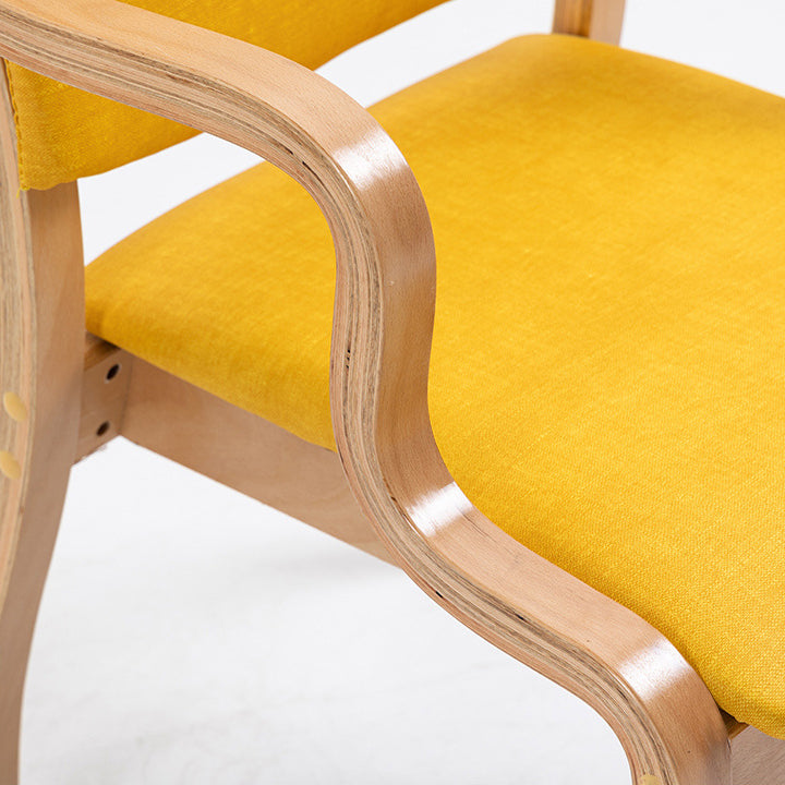 Ensembles de chaises latérales de salle à manger à dossier ouvert de chaise intérieure-extérieure en bois de style moderne
