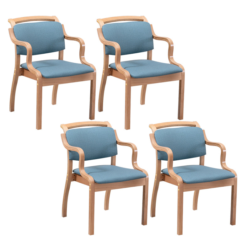 Ensembles de chaises latérales de salle à manger à dossier ouvert de chaise intérieure-extérieure en bois de style moderne