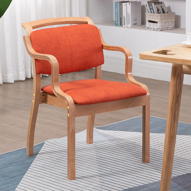 Ensembles de chaises latérales de salle à manger à dossier ouvert de chaise intérieure-extérieure en bois de style moderne
