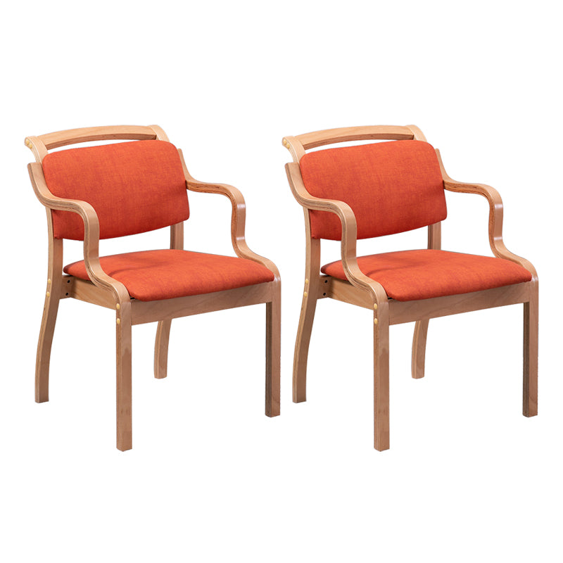 Ensembles de chaises latérales de salle à manger à dossier ouvert de chaise intérieure-extérieure en bois de style moderne