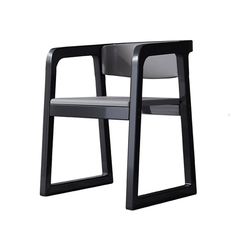 Wood Contemporary Style Indoor with Arm Chair Open Back Dining Side Chairs