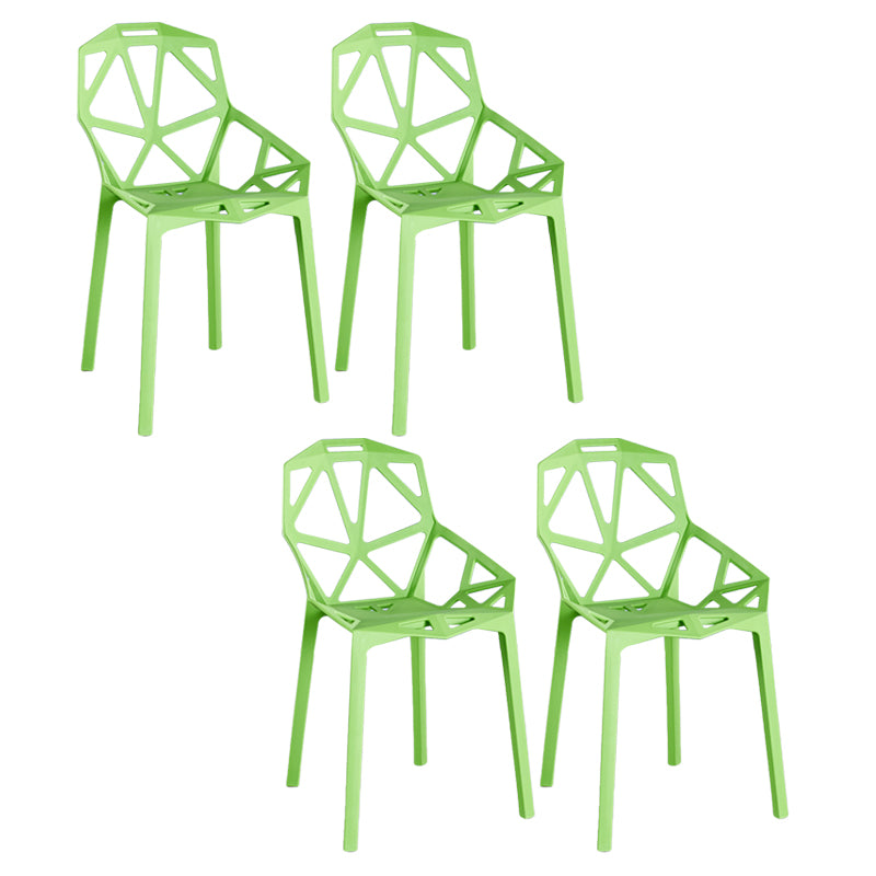 Chaise d'appoint scandinave pour maison, nid d'oiseau, dossier croisé, chaise de salle à manger en plastique