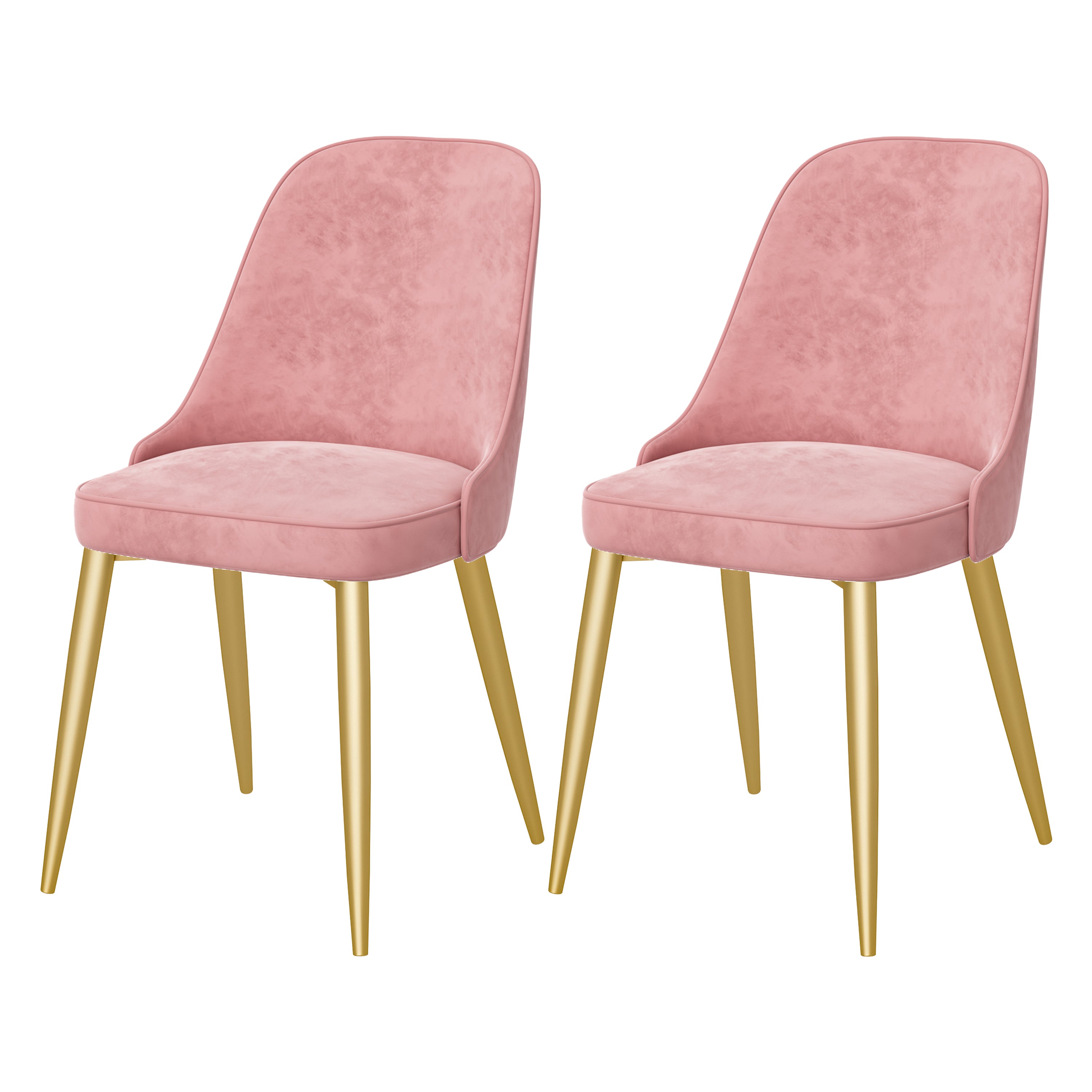 Chaise de salle à manger à dossier solide mental moderne, chaise de cuisine dorée à manger