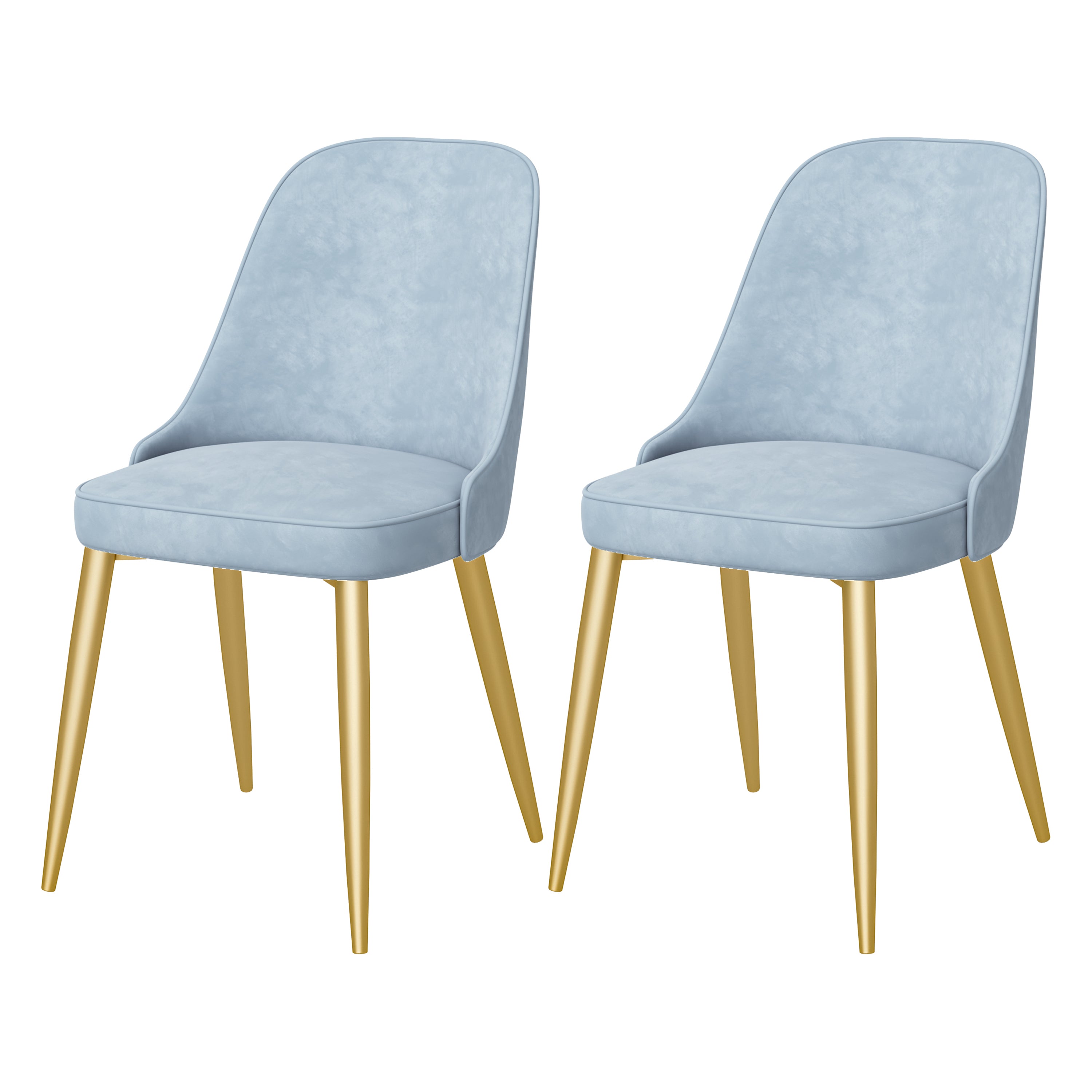 Chaise de salle à manger à dossier solide mental moderne, chaise de cuisine dorée à manger