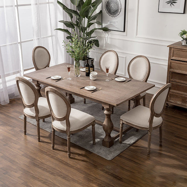 Chaise de salle à manger de style country en bois de style intérieur 20 ''
