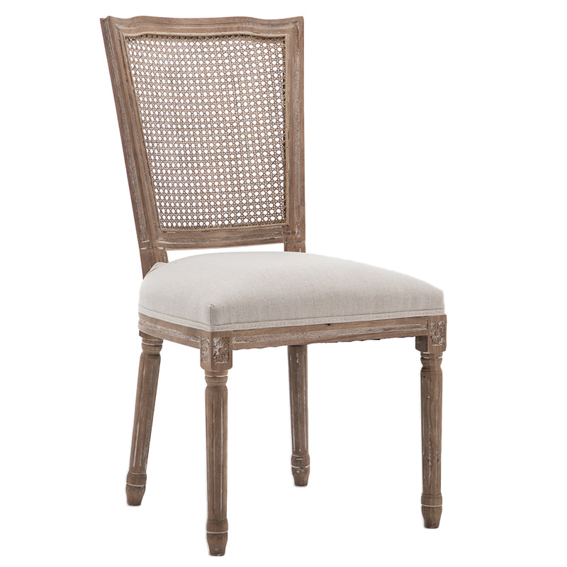 Chaise de salle à manger de style country en bois de style intérieur 20 ''