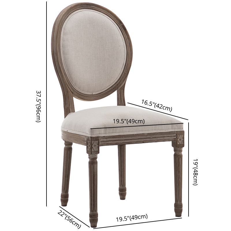 Chaise de salle à manger de style country en bois de style intérieur 20 ''