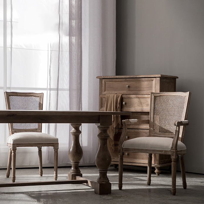 Chaise de salle à manger de style country en bois de style intérieur 20 ''